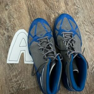 Adidas size 12.5, gray and blue gently used